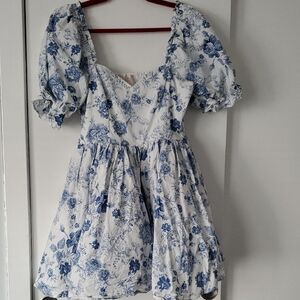 Floral Puff Sleeve Dress